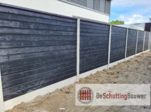Blokhutprofiel schutting zwart hout