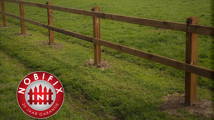 houten omheining paarden nobifix