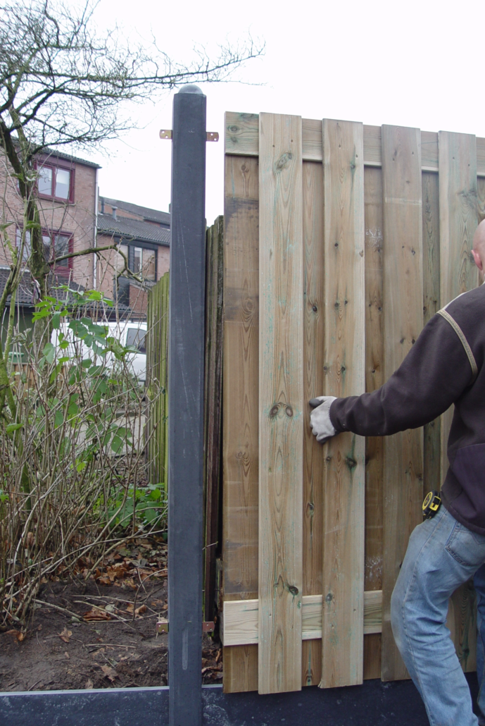 Tuinschermen plaatsen