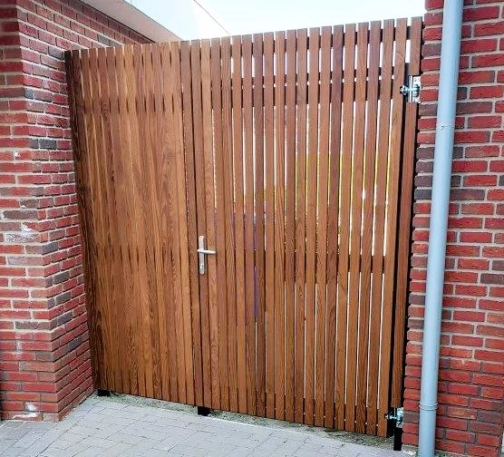 Hardhout tuinhek op maat