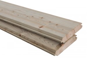 Blokhutprofiel vuren hout