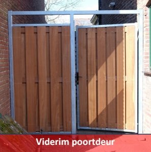 Hardhouten poort maatwerk
