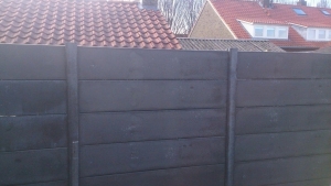 Glad beton schutting