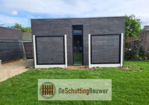 Zwarte betonijzer trellis